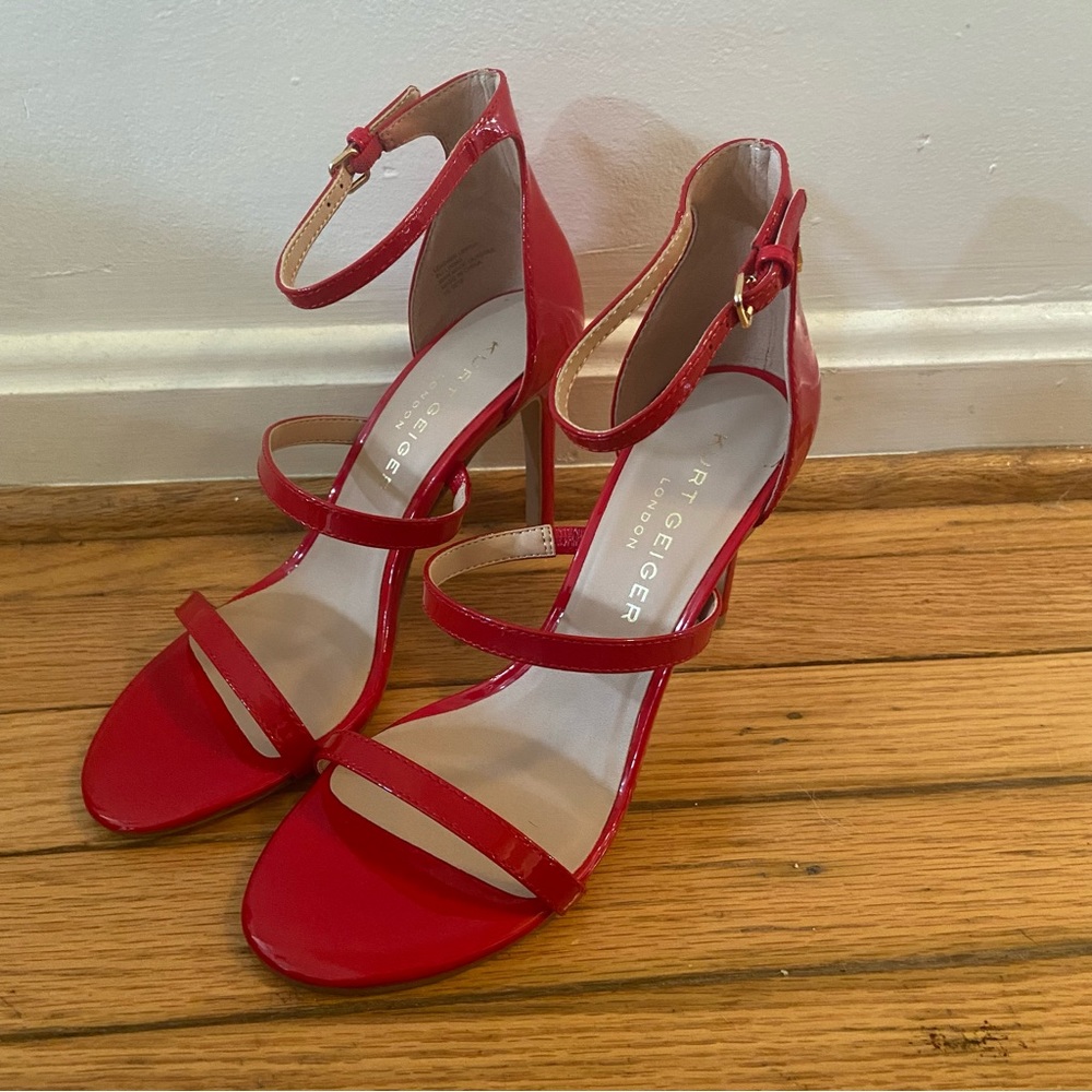 NWOB Kurt Geiger Red Patent Heels